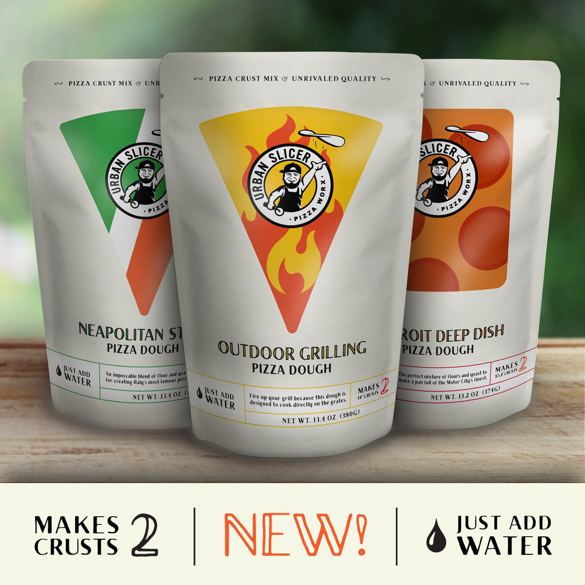 Urban Slicer Pizza Worx | Pizza Dough Mixes for Homemade Pizza