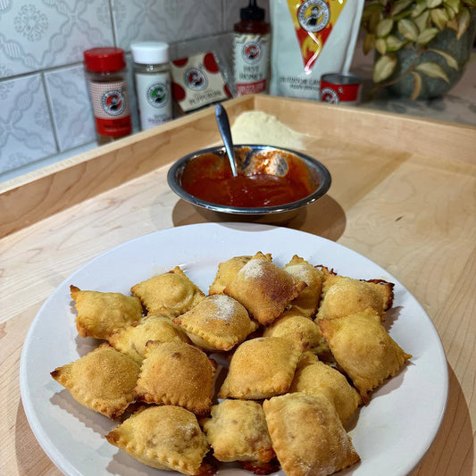 Urban Slicer Pepperoni Pizza Rolls with Hot Honey Mojo Dip