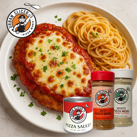 Crispy Chicken Parmesan with Urban Slicer Mojo