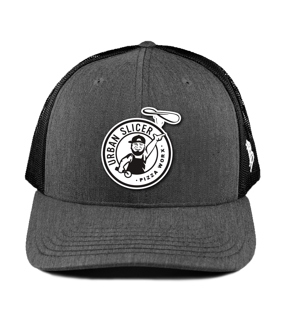 Snap Back Hat - CHARCOAL/BLACK