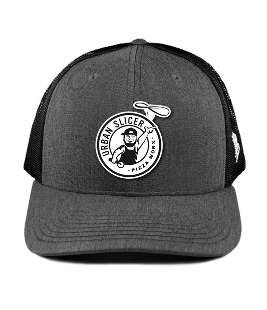 Snap Back Hat - CHARCOAL/BLACK