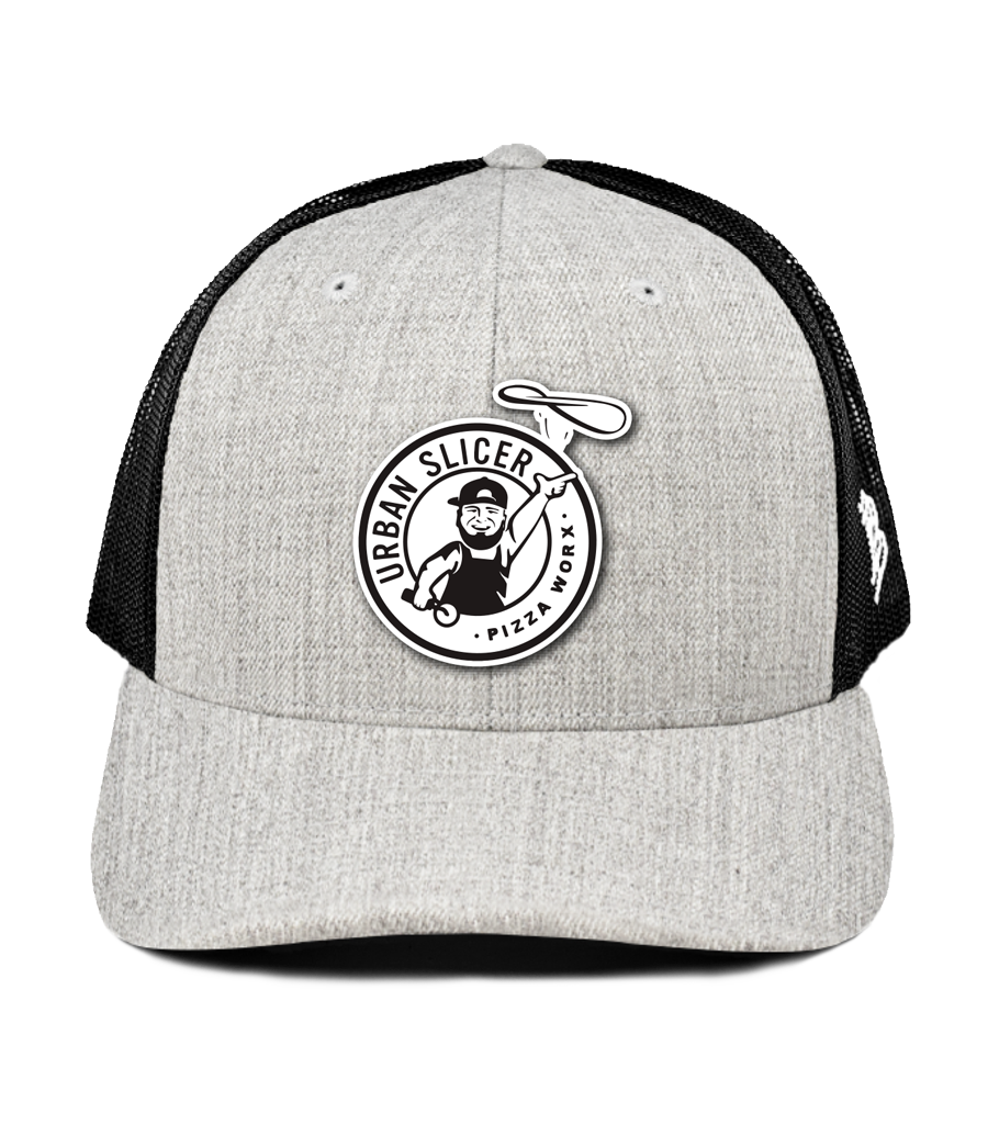 Snap Back Hat - LIGHT GREY/BLACK